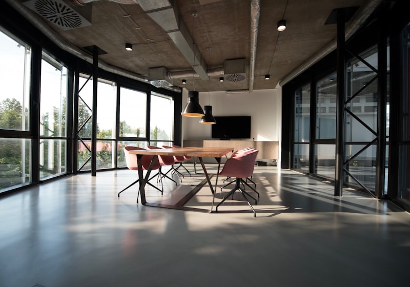 Modern business office using telecom solutions